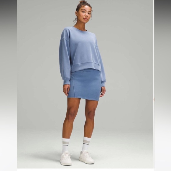 lululemon athletica Dresses & Skirts - Lululemon Scuba High-Rise Mini Skirt Oasis Blue Size Medium
NEW WITH TAGS